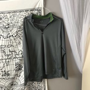 Lightweight grey quarter zip